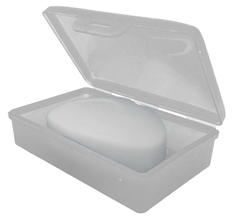 American Comb Travel Soap Box with lid - Clear White - Perfect for Traveling  Gym  or Storage. Made in The USA. - Image 4